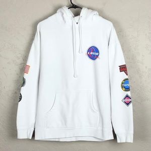 Logic Space Patch NASA White Hoodie